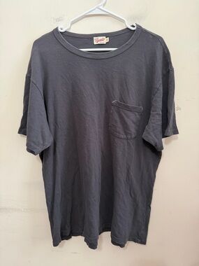 Freenote Cloth Pocket T-Shirt Men’s Size X-Large Charcoal Gray